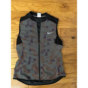Nike Women's S Aeroloft 3M Flash Running Reflective 800 Down Vest, 689260-011